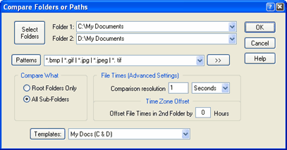 Compare Folders, Patha and Files